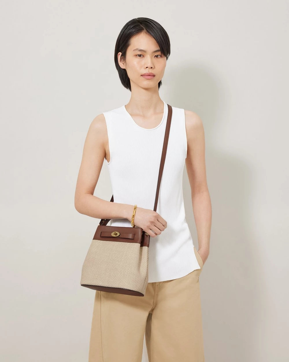 Islington Raffia Hink, Ecrü - Ljus Ek