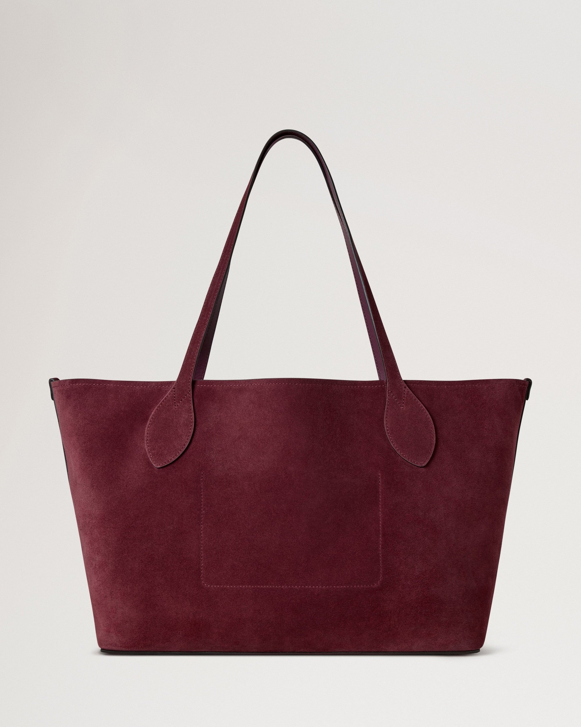Suede Tree Tote, Berry