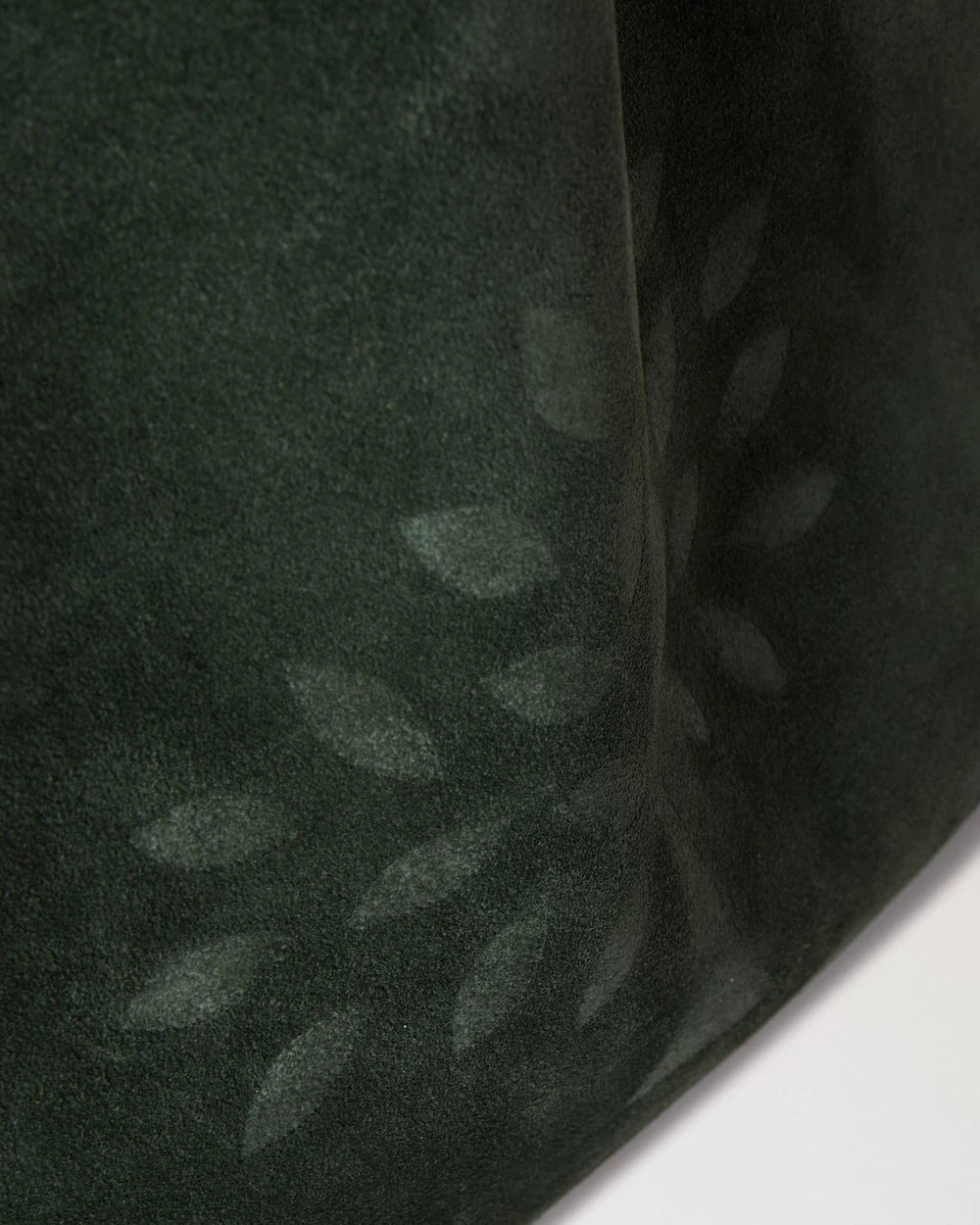 Suede Tree Tote, Mulberry Green