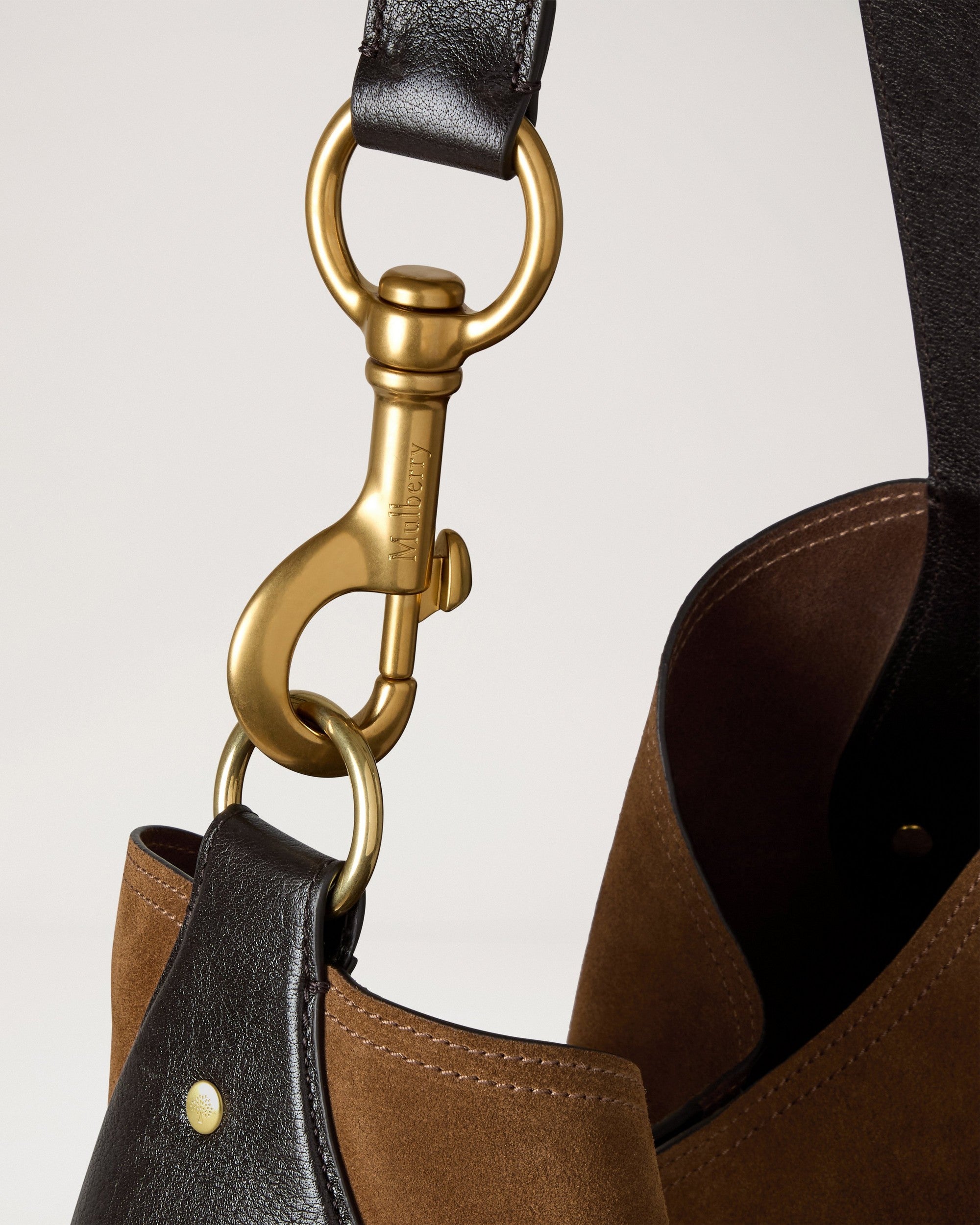 Hackney Shoulderbag Suede, Vintage Oak