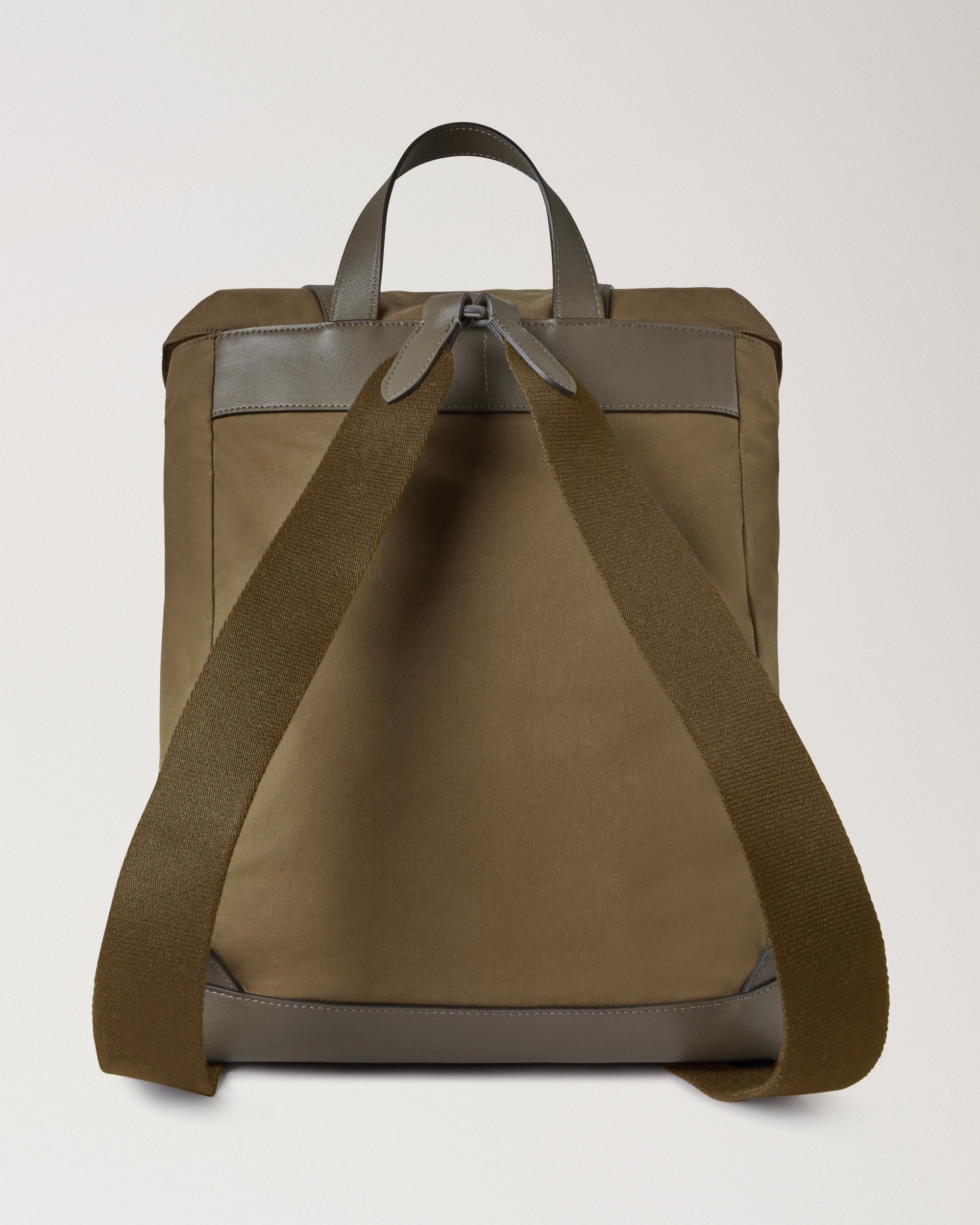 Heritage vaxad ryggsäck, mörk mossa