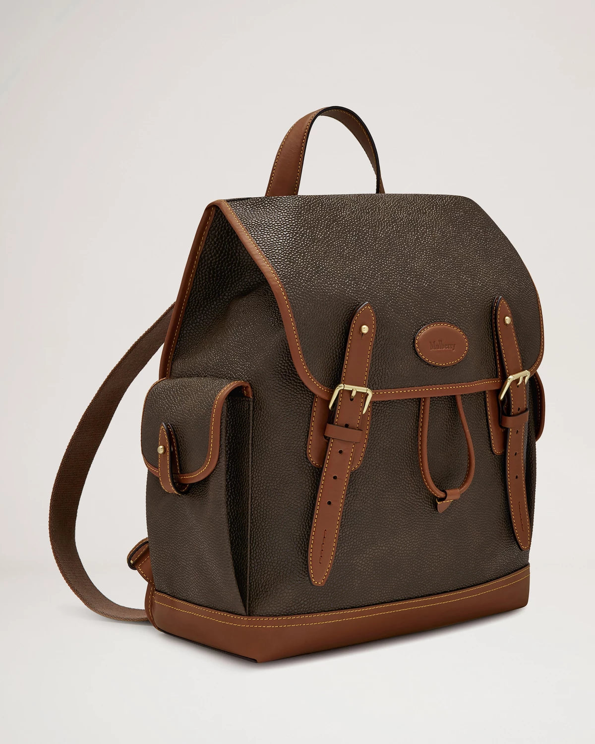 Heritage Backpack Eco Scotchgrain, Mole-Cognac