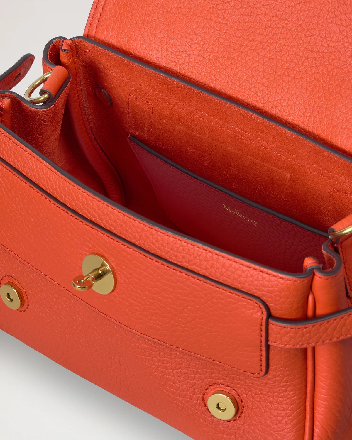 Mini Alexa Coral Orange Heavy Grain
