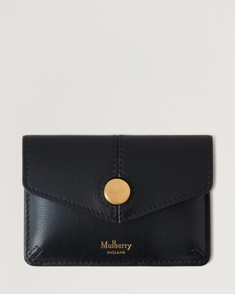 Press Stud Card Pouch, Black