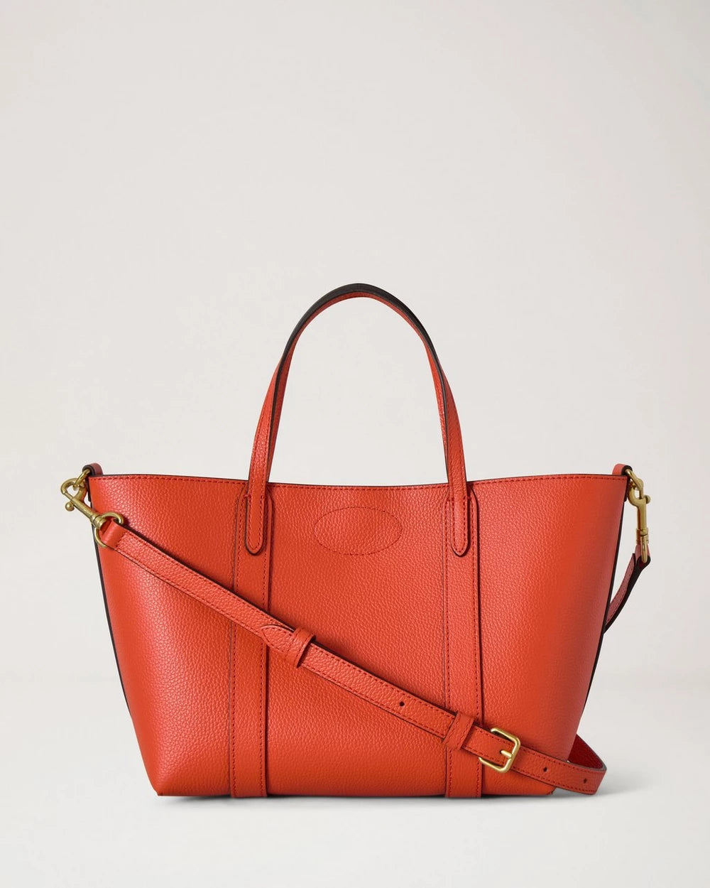 Mini Bayswater Tote, Coral Orange