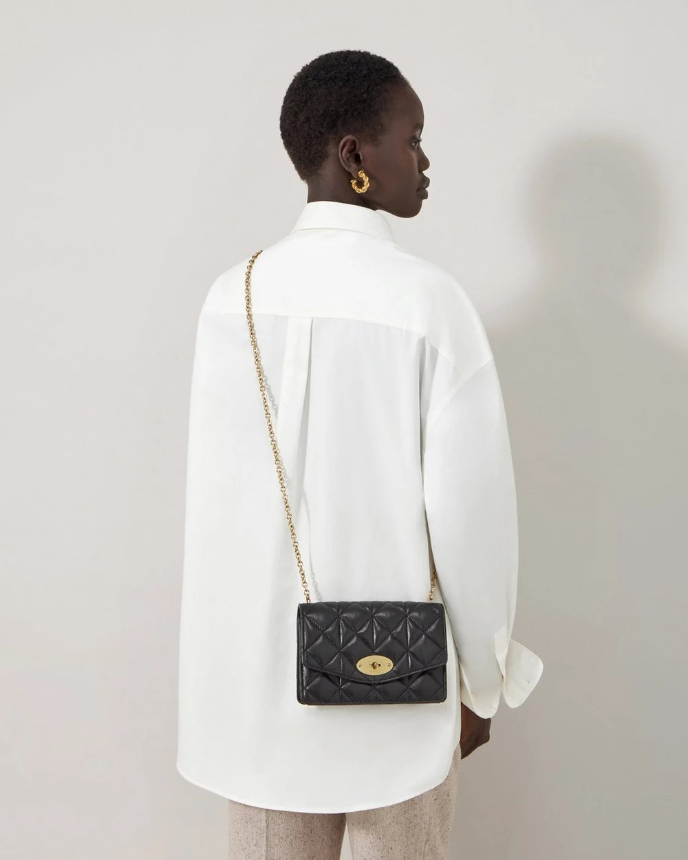 Small Darley, Black Quilted