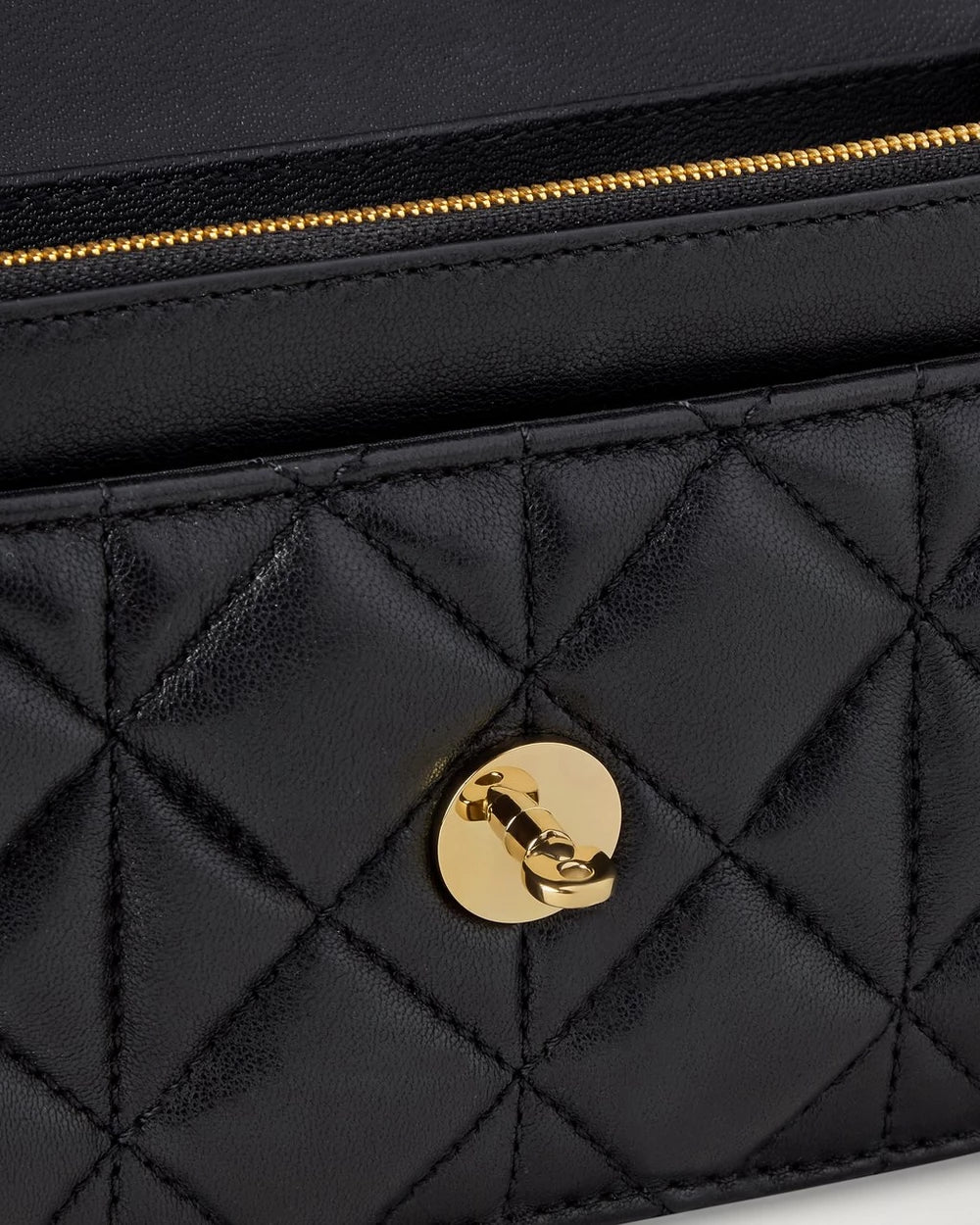 Small Darley, Black Quilted