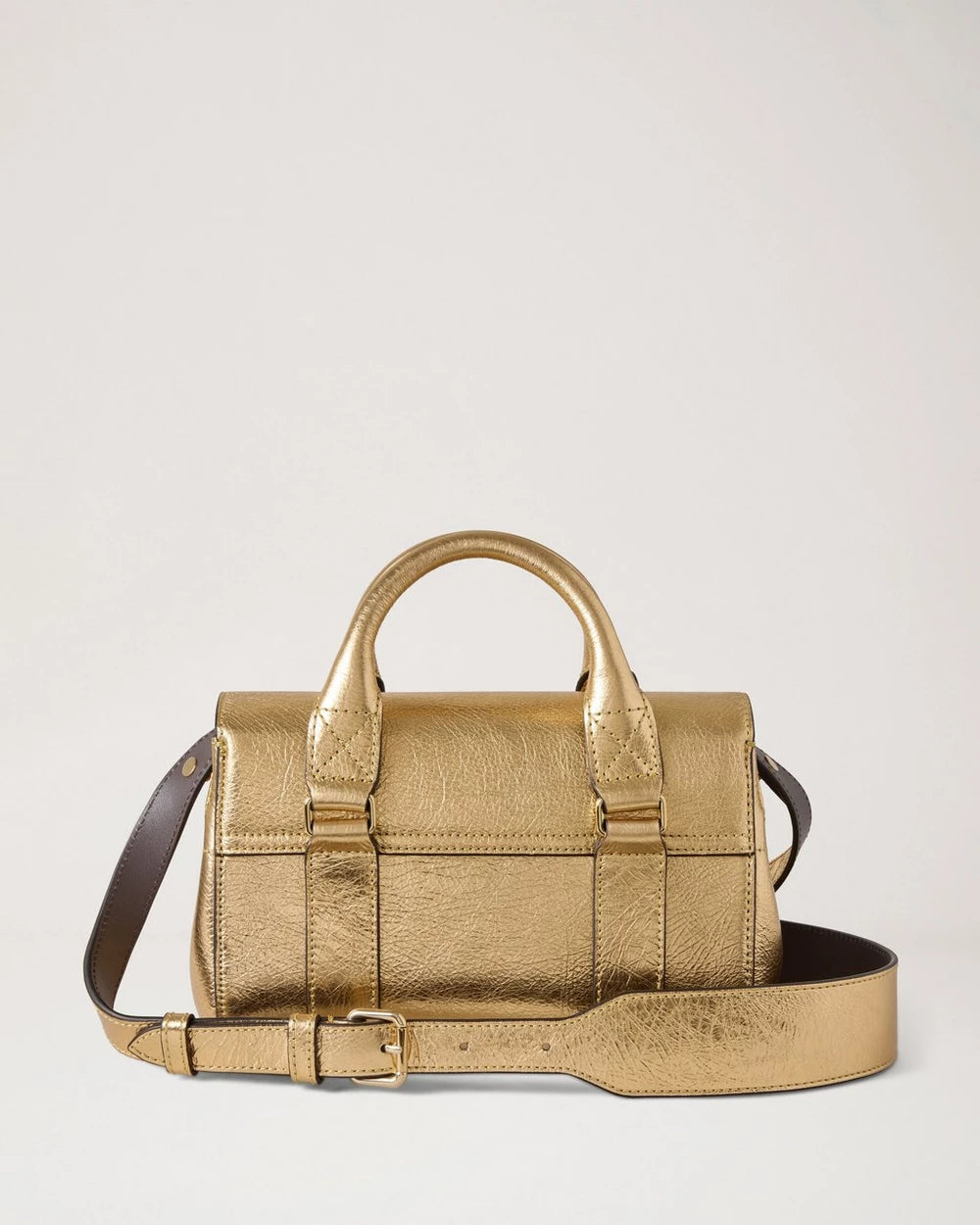 Mini Bayswater, Somerset Gold Grainy Metallic