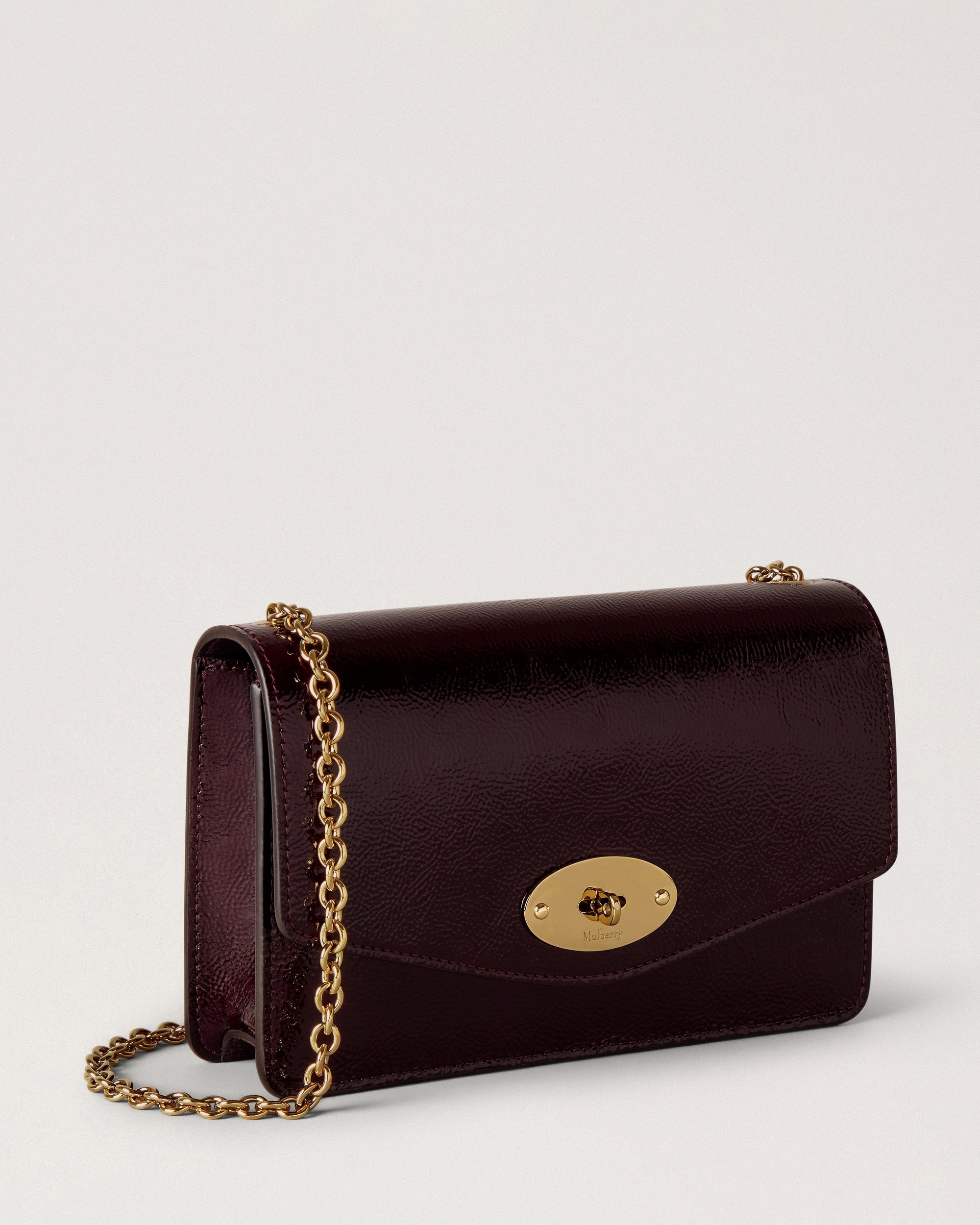 Small Darley Patent, Deep Aubergine