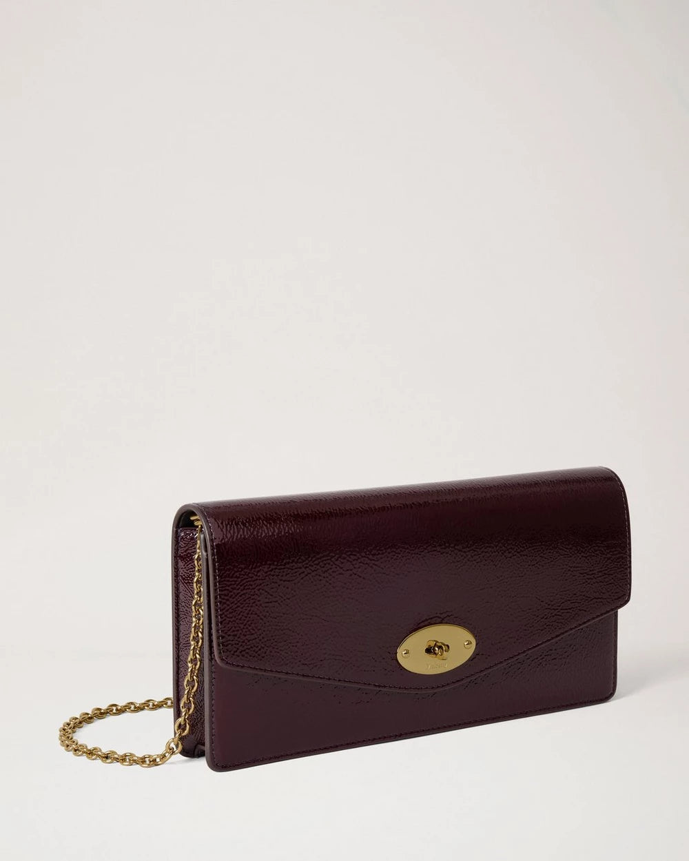 Darley Clutch Patent, Deep Aubergine