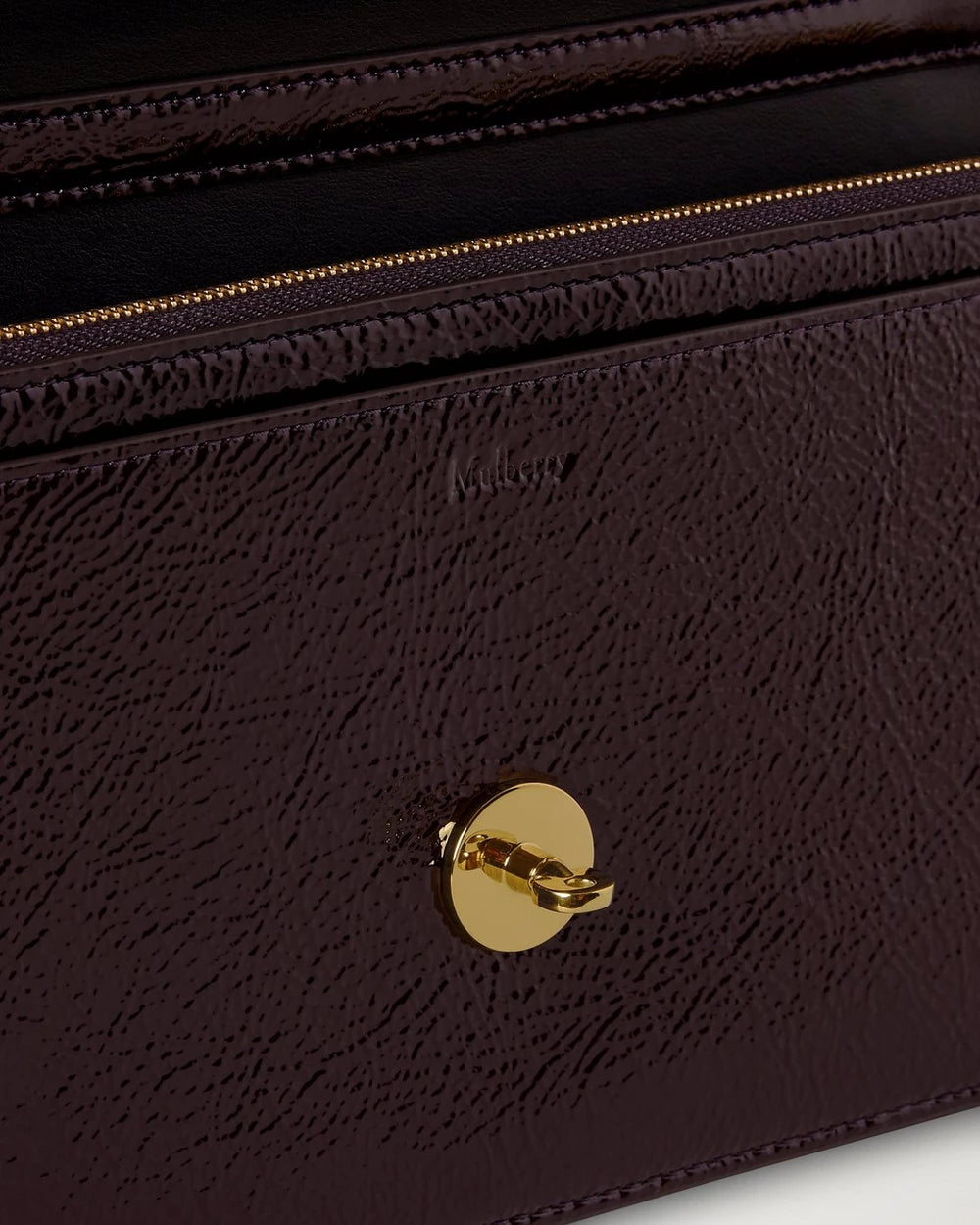 Darley Clutch Patent, Deep Aubergine