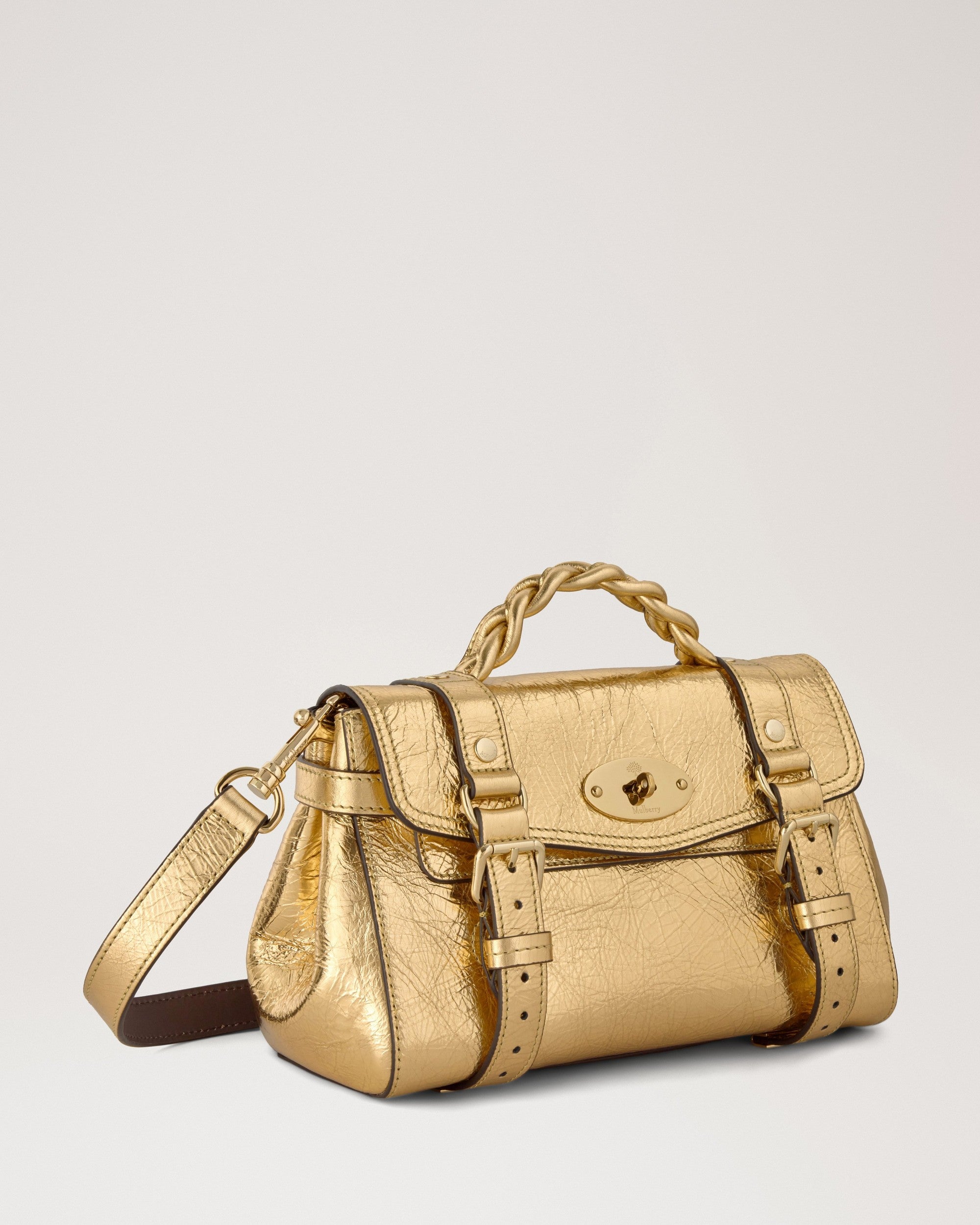 Mini Alexa Grainy Metallic, Somerset Gold