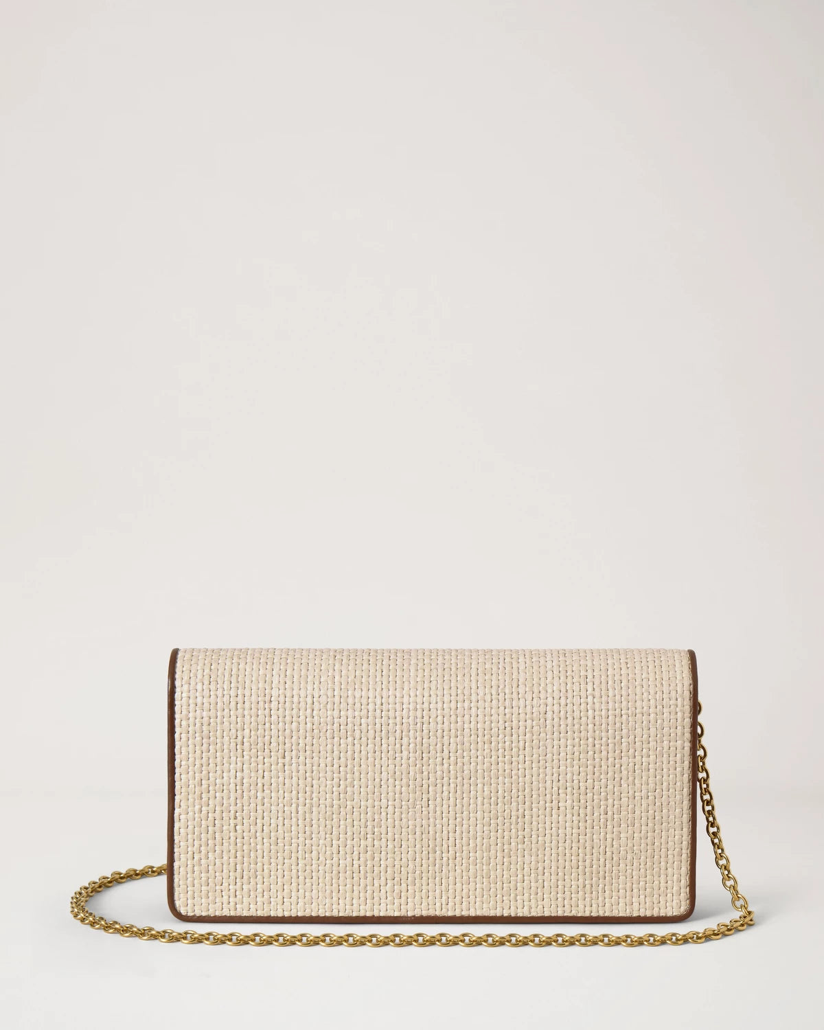 Darley Clutch, Raffia Ecrü-Bright Oak