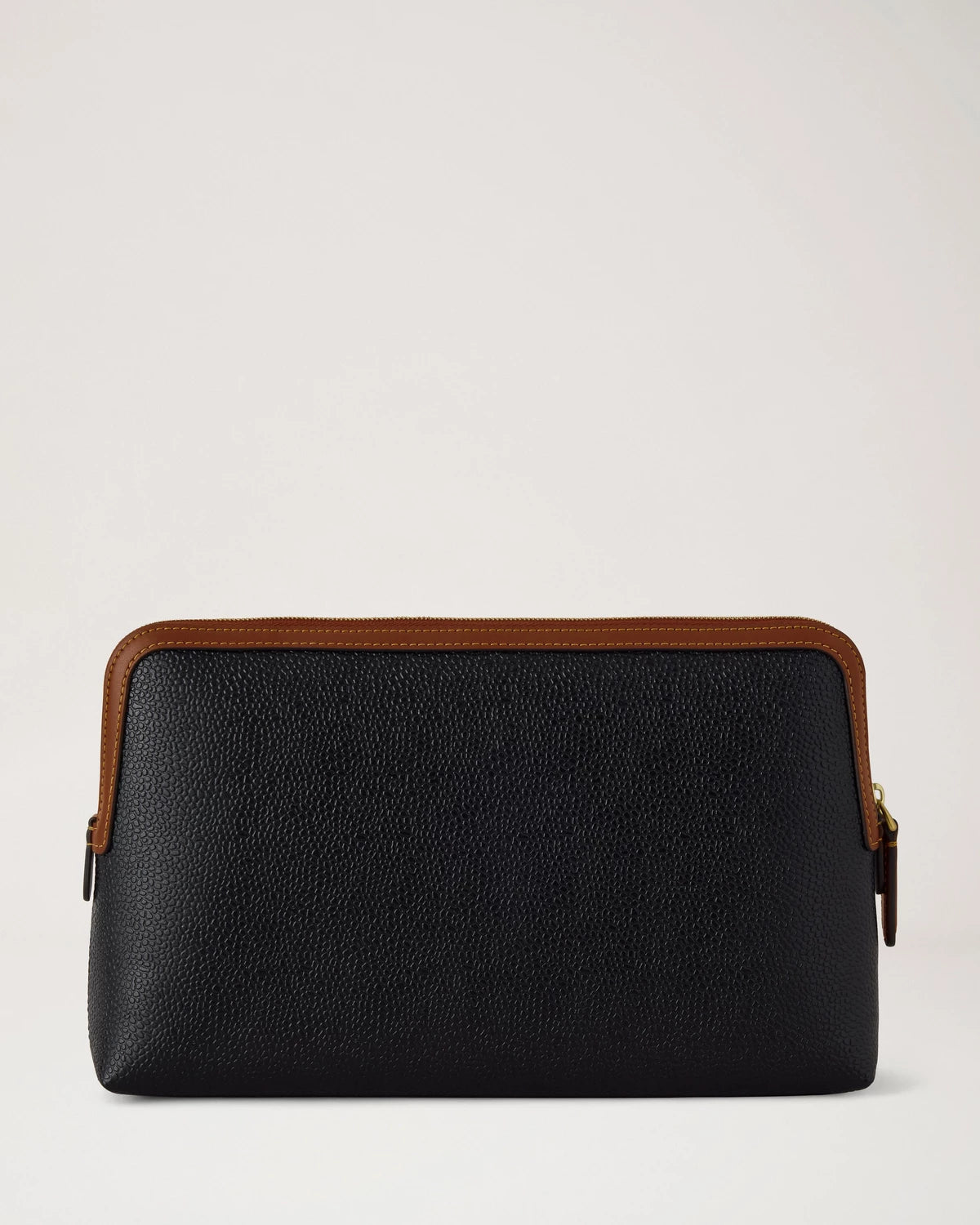 Medium Cosmetic Pouch, Black - Cognac