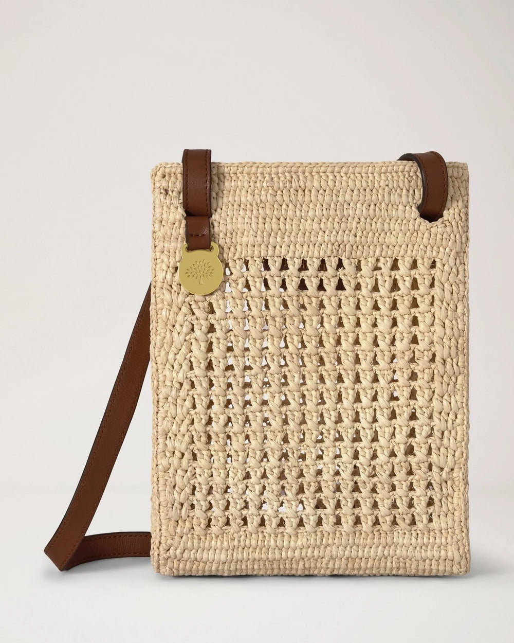 Crochet Crossbody Bag, Natural