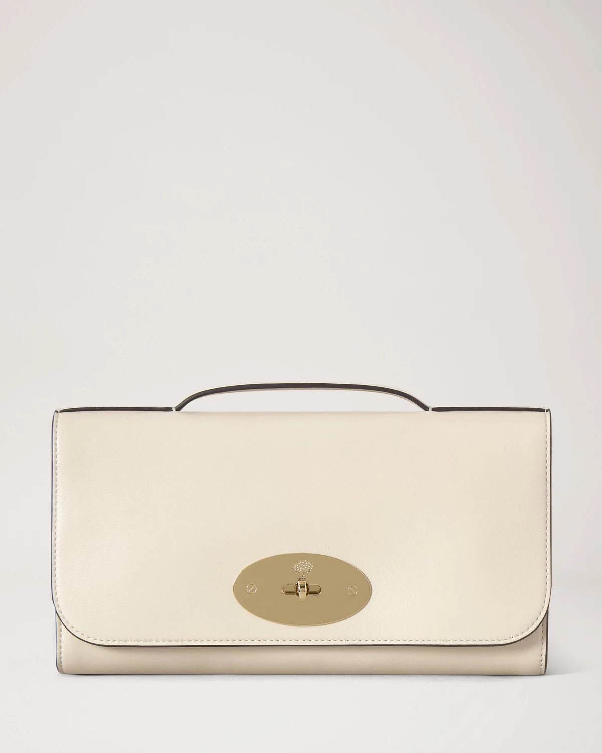Lily Clutch Buttery Nappa, Eggshell