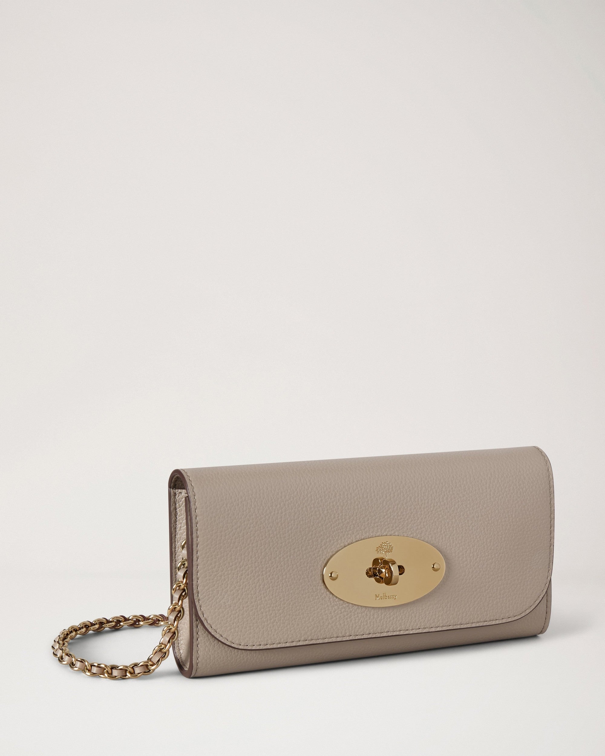 Lily Chain Geldbörse, Kaschmir Taupe