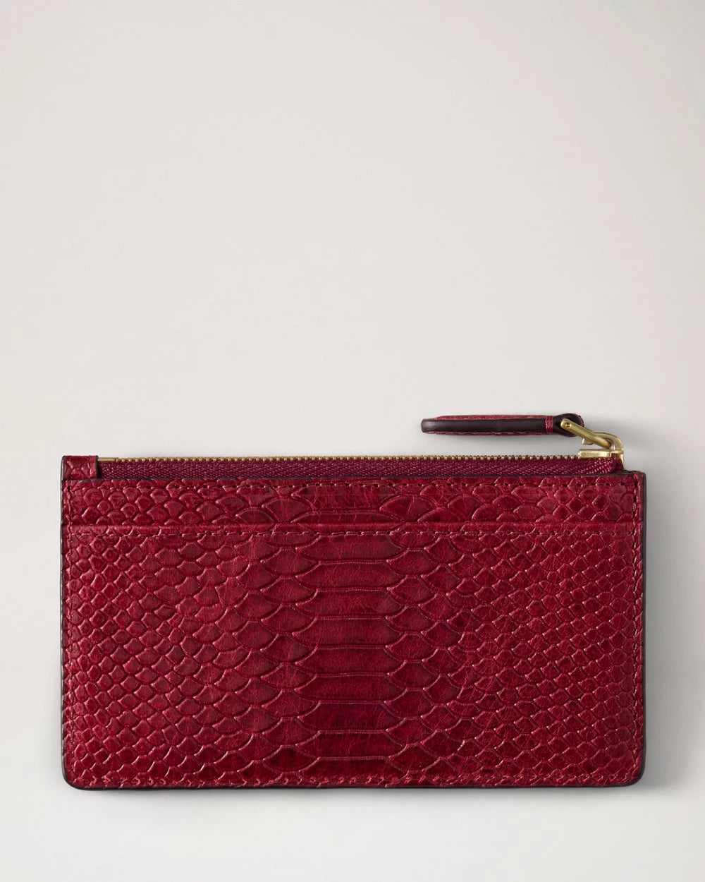 Continental Long Zipped Card Holder, Apple Red