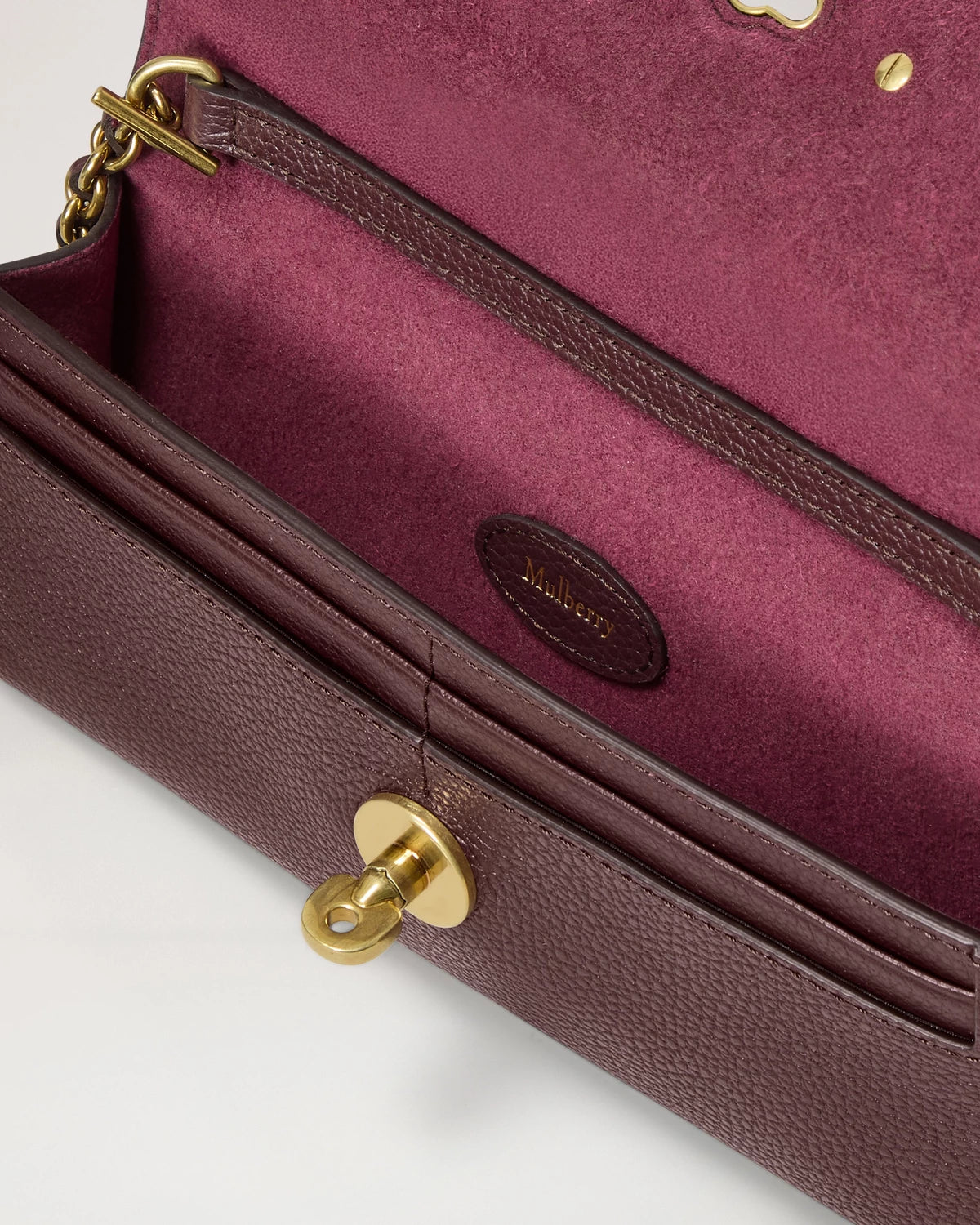 Lily Chain Wallet, Oxblood