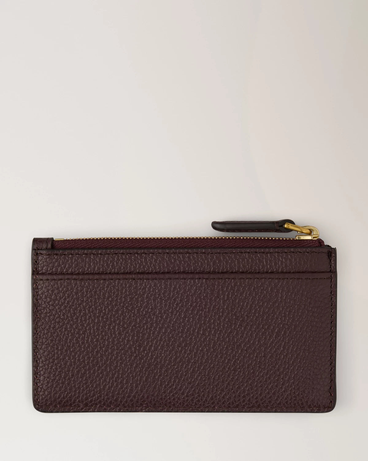 Continental Zipped Card Holder, Oxblood
