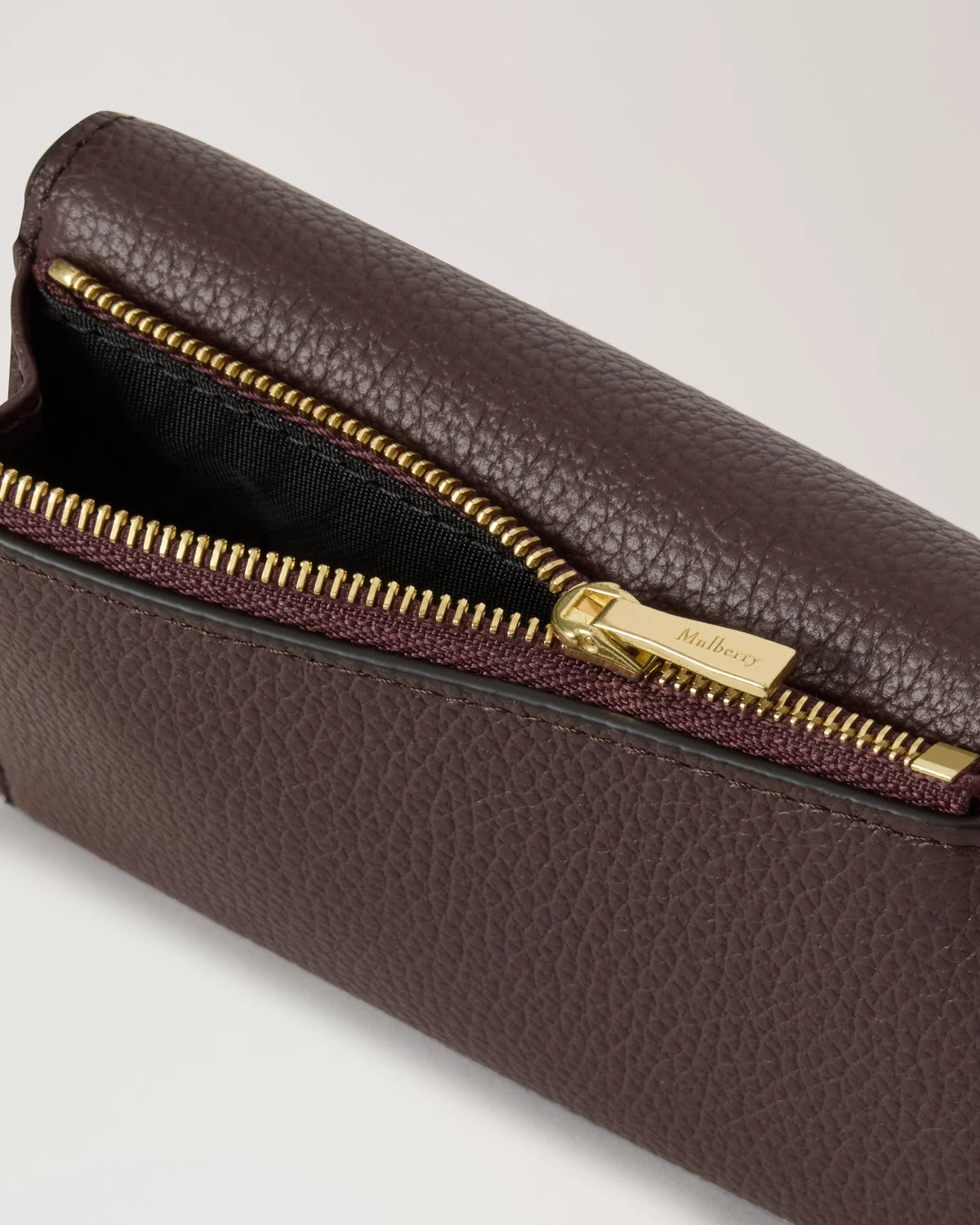 Folded Multi-Card Wallet, Oxblood Small Classic Grain