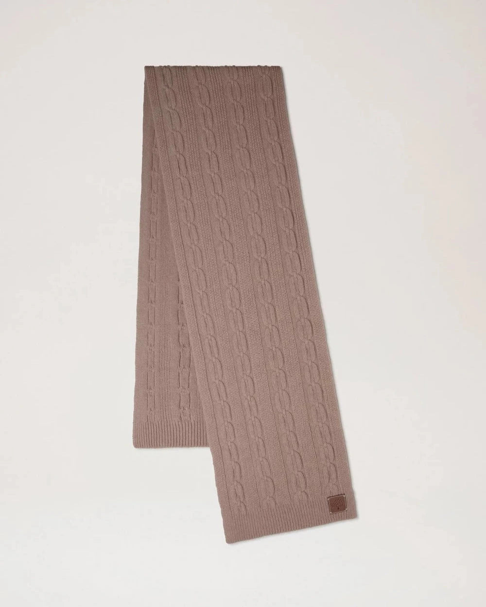 Soft Chain Cable Knit Scarf, Lönn