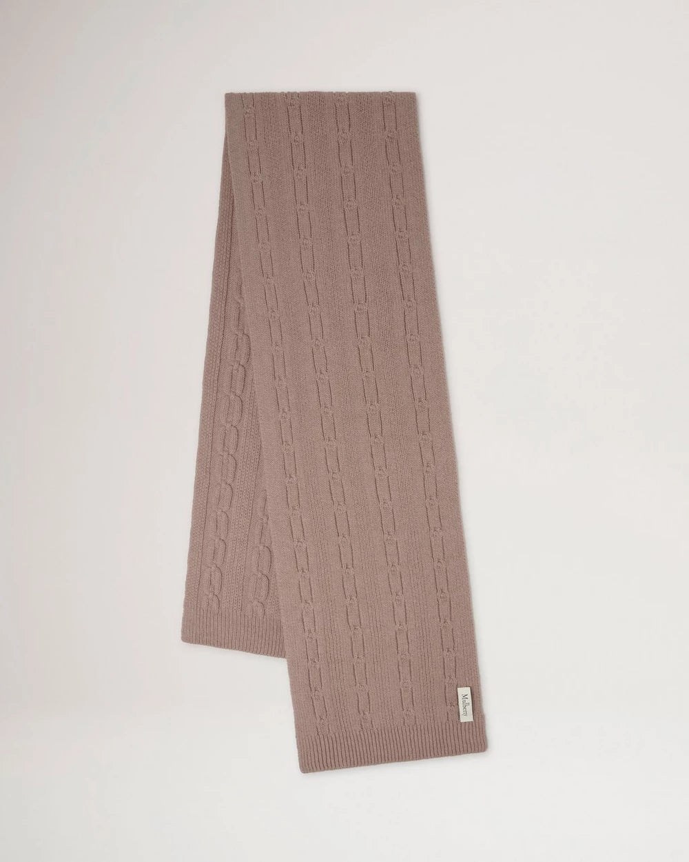 Soft Chain Cable Knit Scarf, Lönn