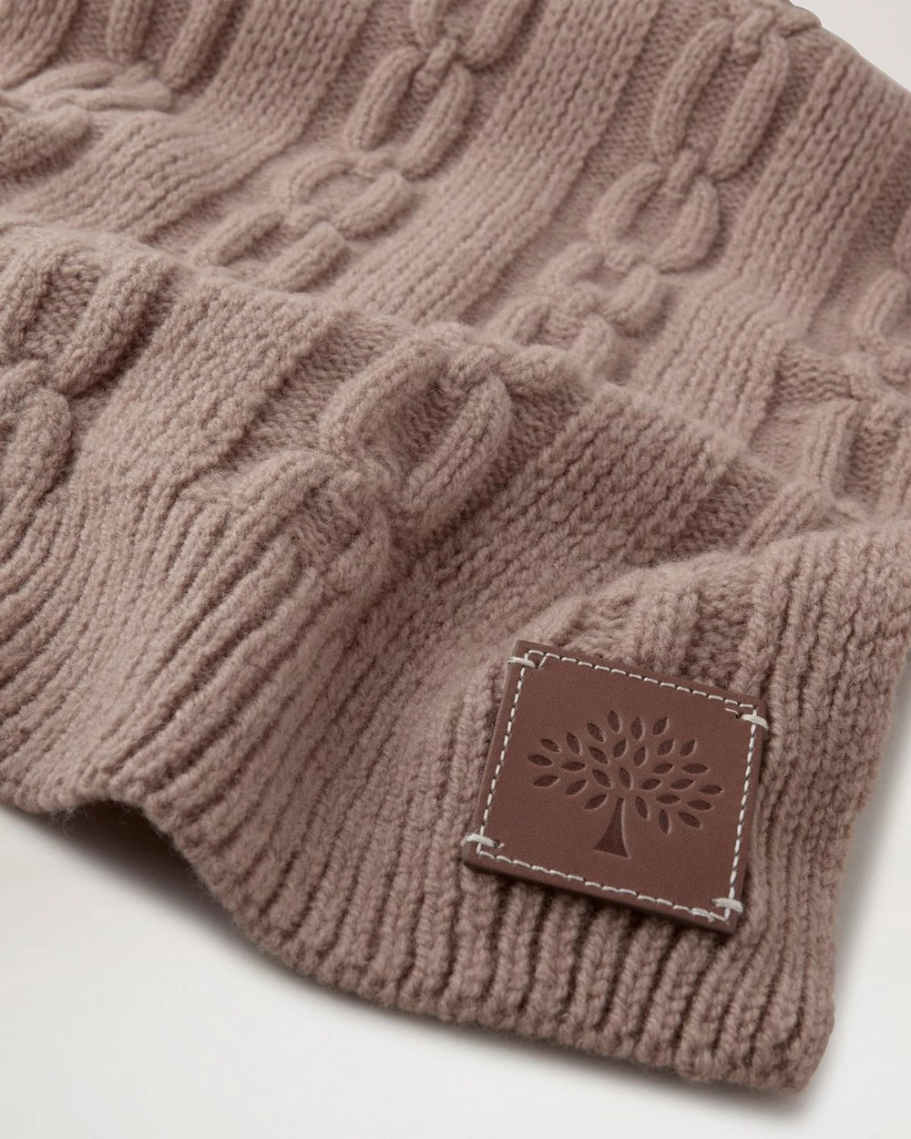 Softe Chain Cable Knit Scarf, Maple