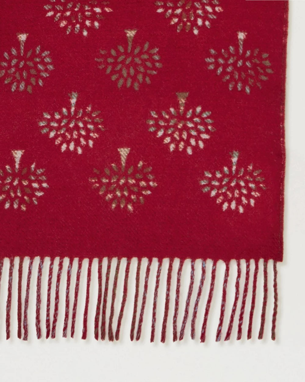 Heritage Check & Tree Scarf, Moss