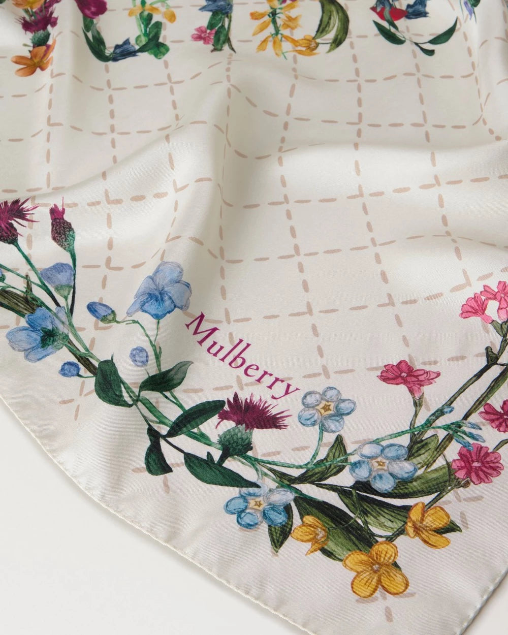 Wild Floral Scarf, Silk