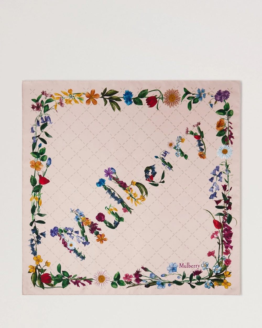 Vildblommig halsduk, blommig rosa