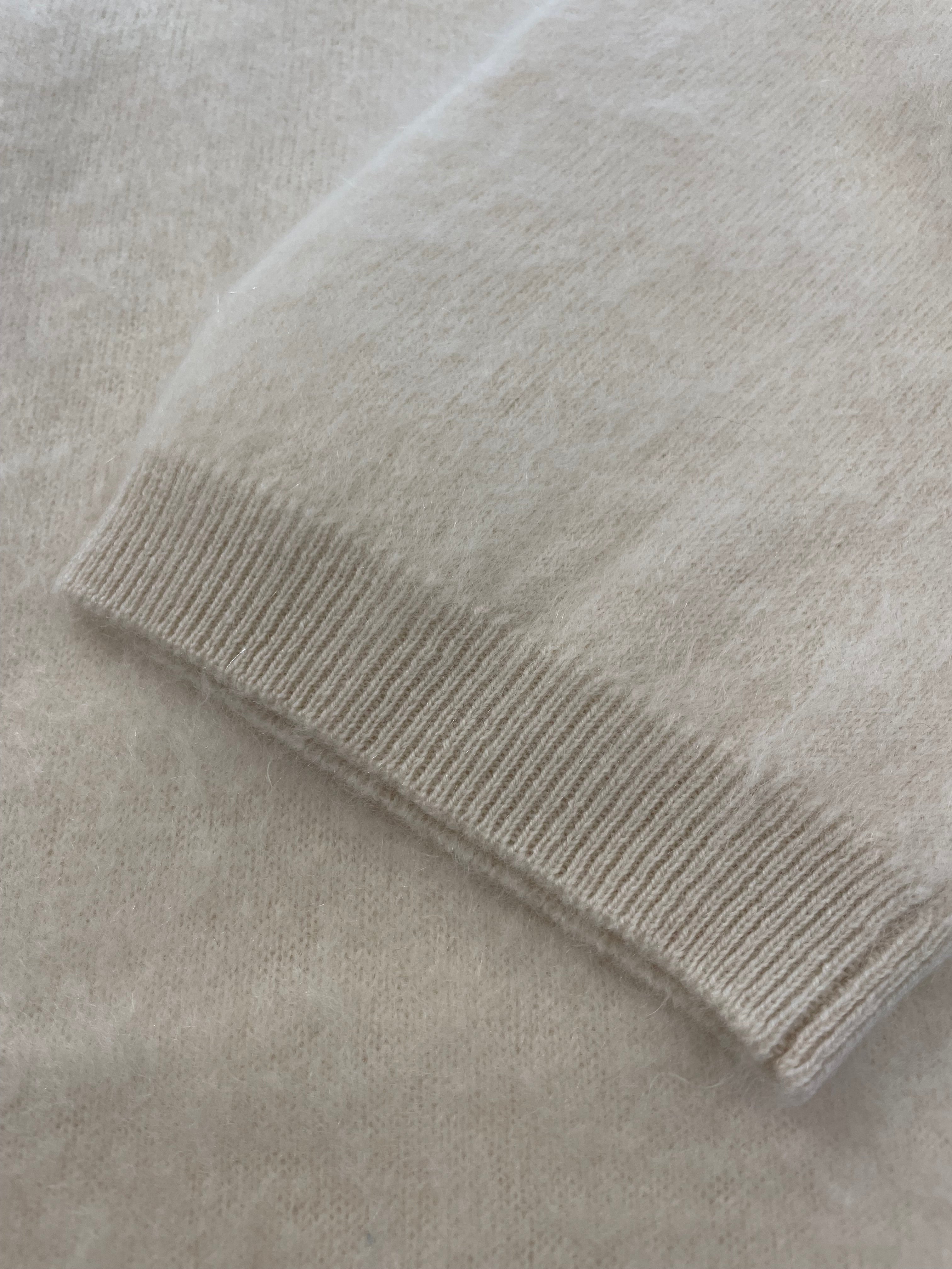 Elba Brushed Cashmere Blouse, Tofu