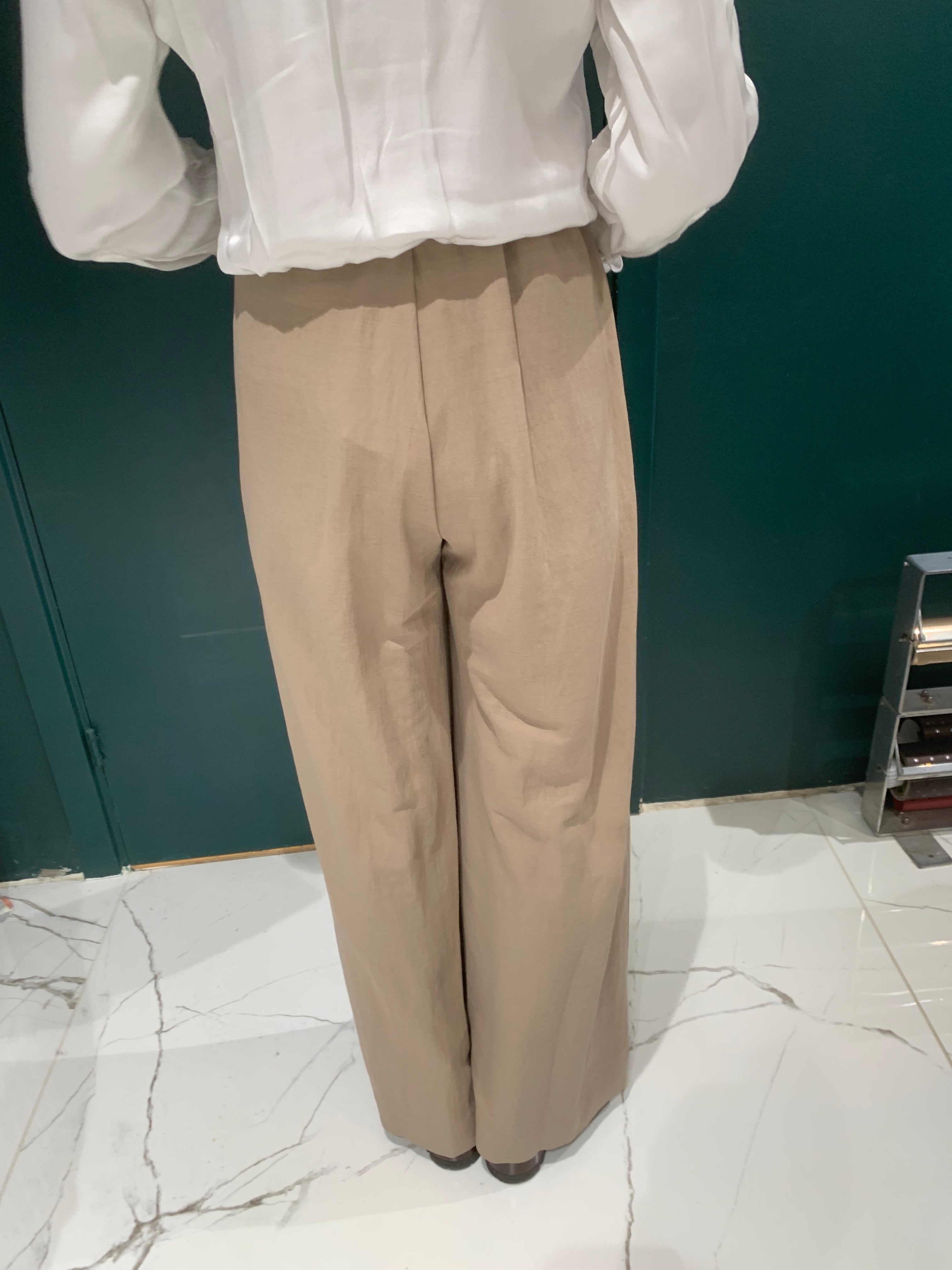 Flared Trousers, Sand