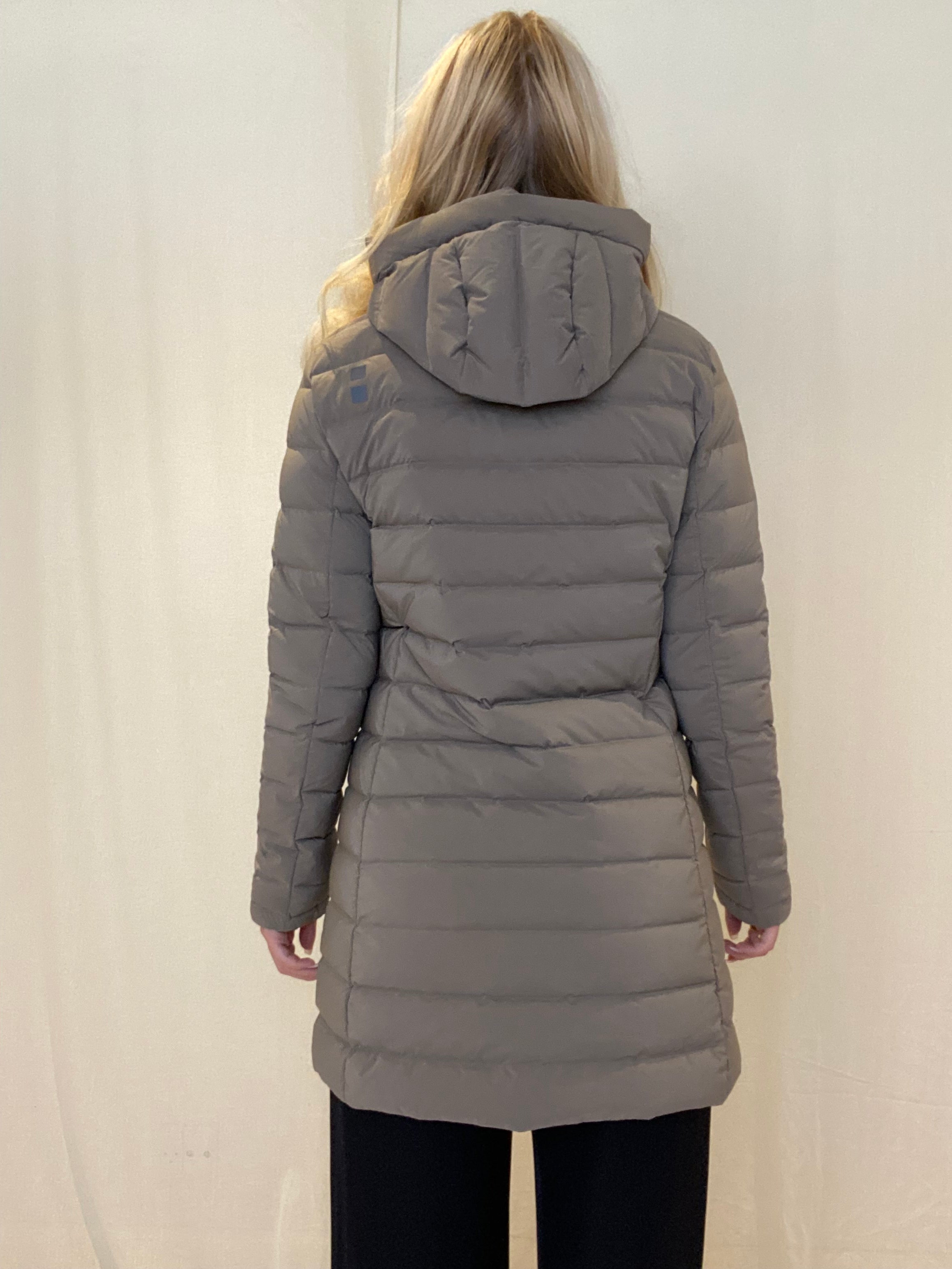Ion Parka Down Coat, mörk sand