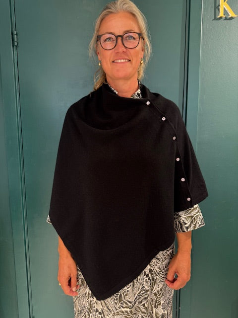 RWLaica Kashmirponcho, Svart