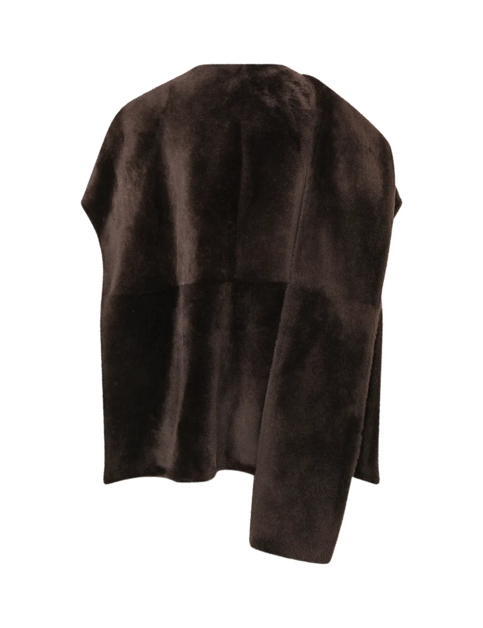 India Suede Cape, Dark Brown