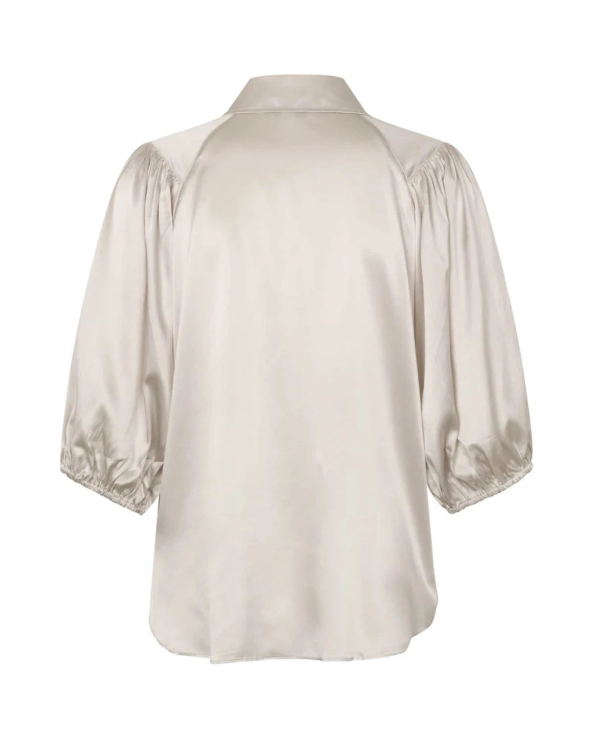 Iria Silk Blouse, Champagne