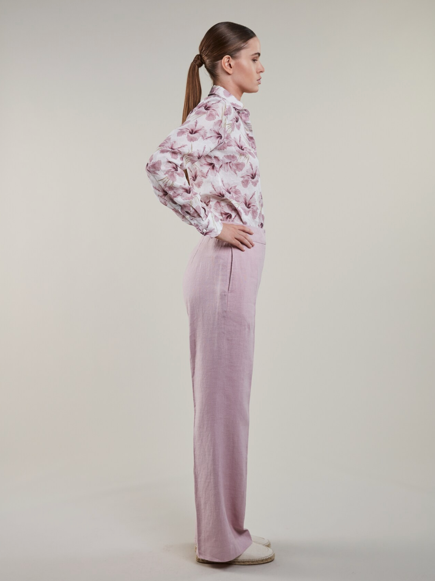 Jayda byxor. Ljusrosa