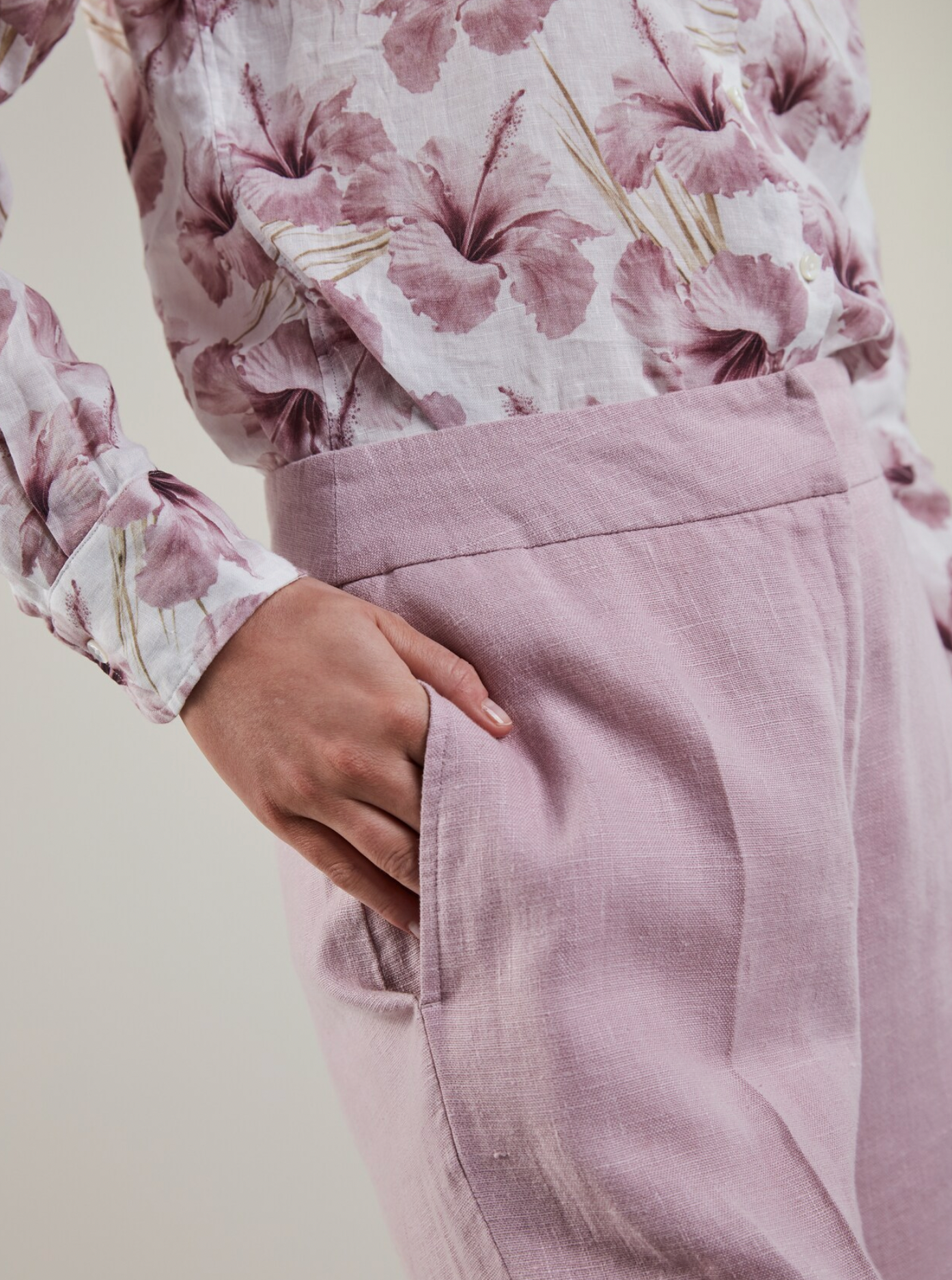 Jayda byxor. Ljusrosa