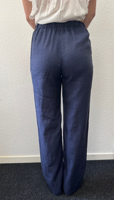 Jessie linnebyxor, marinblå