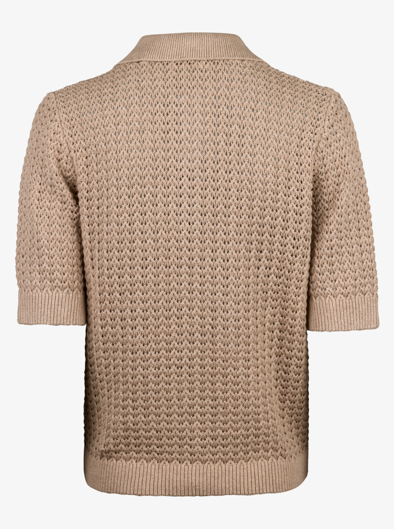 Julianne Stickad skjorta, Beige