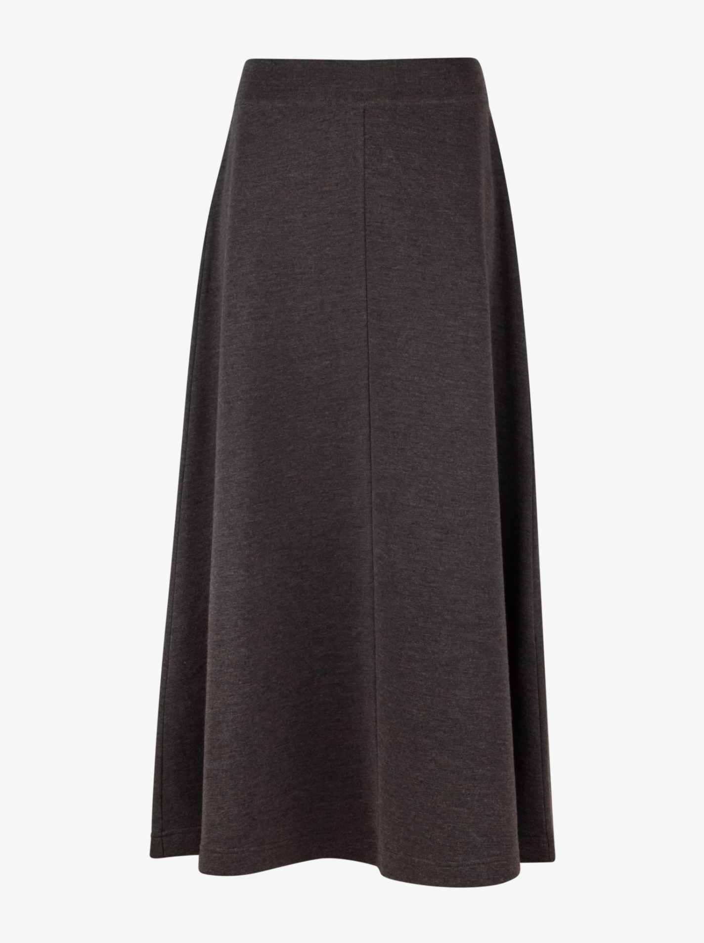 Ketty kjol i merinoull, brunmelerad