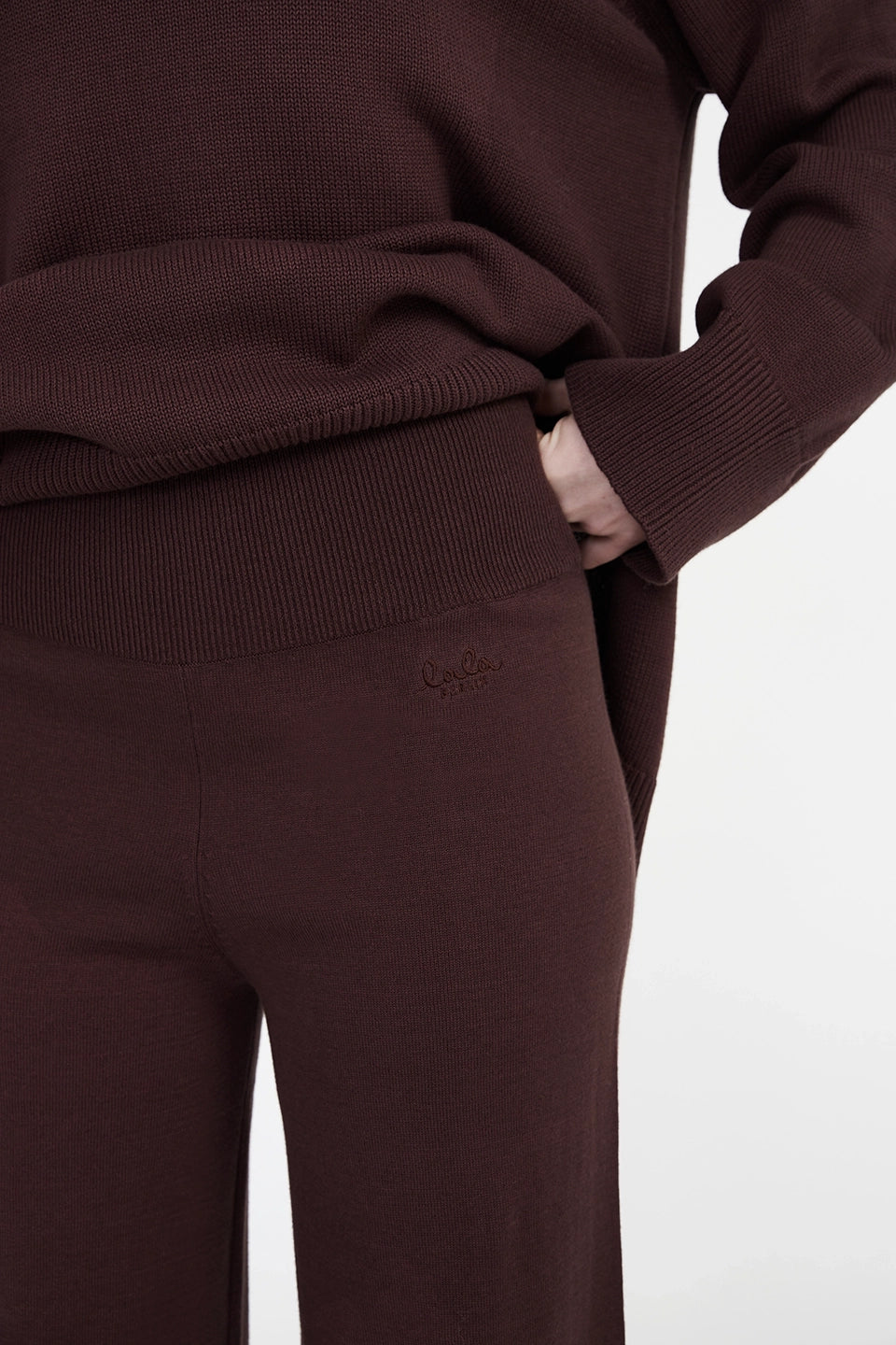 Kaia Knit Pant, Chocolate