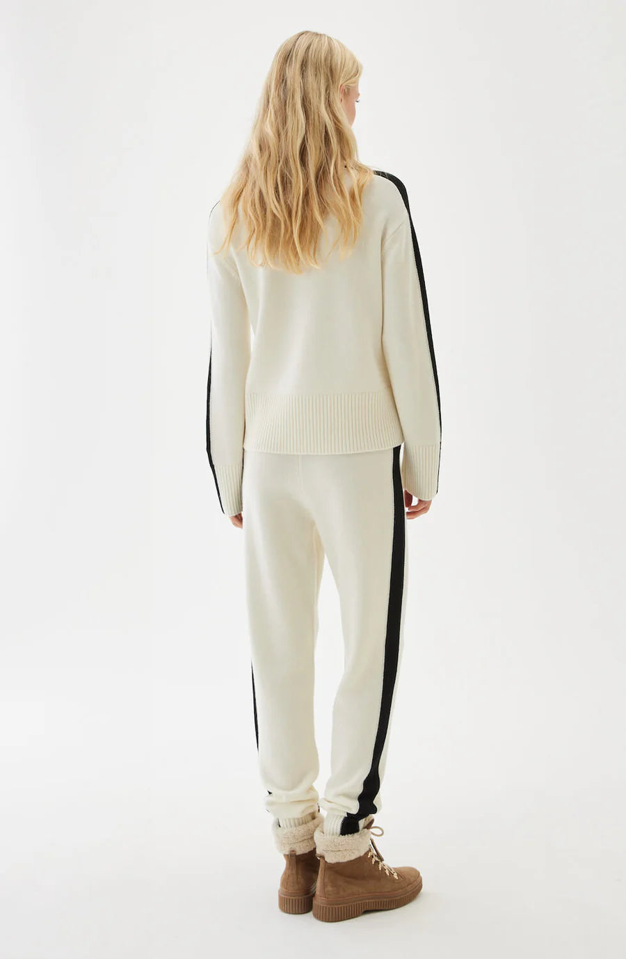 Matilde Sweater Turtle, Ecru / Svart