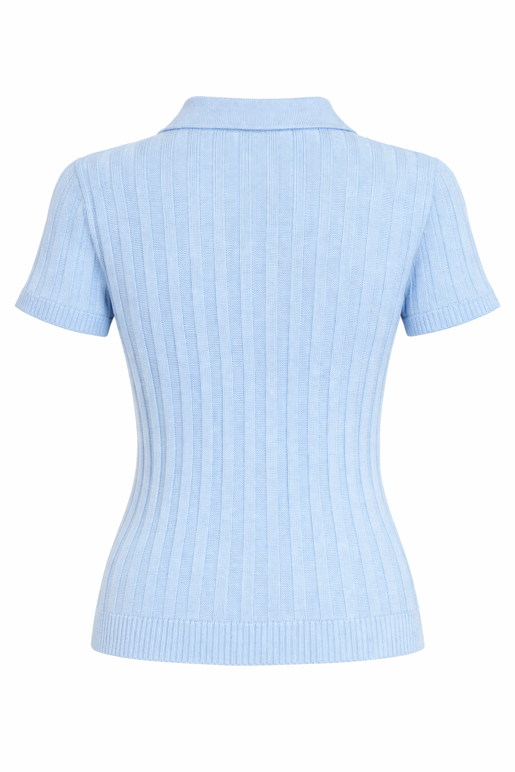 Rivetto Knitted Polo Shirt, Baby Blue