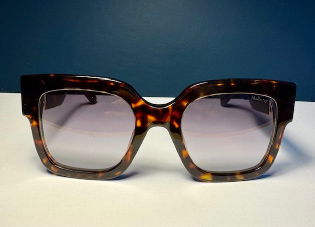 Square Logo Sunglasses, Tortoise Bio Acetate