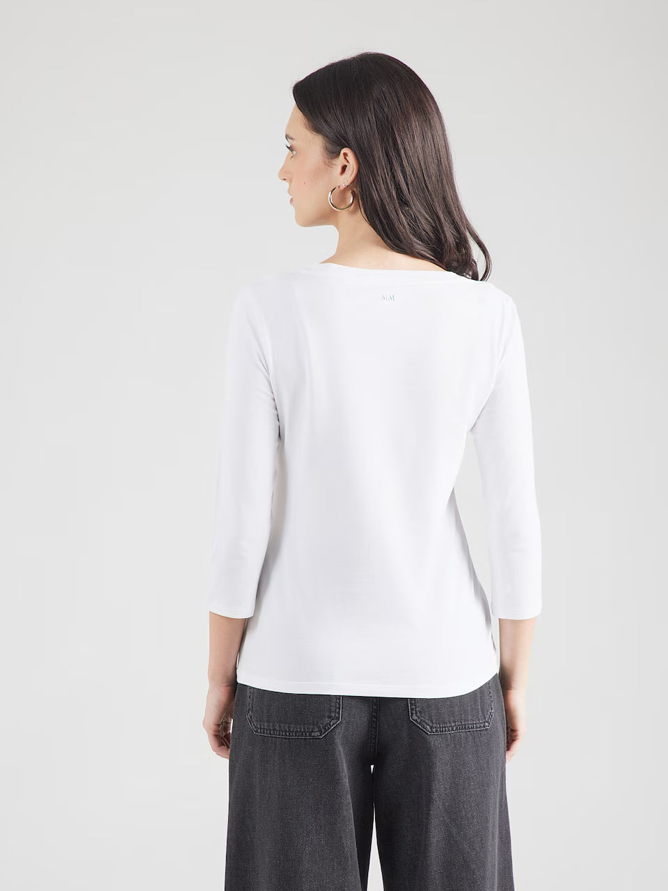 MM Obliqua Top, White