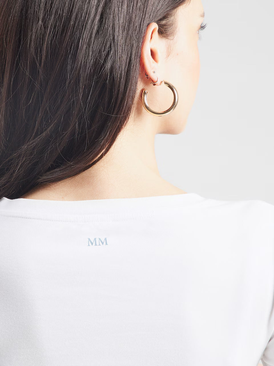 MM Obliqua Top, White