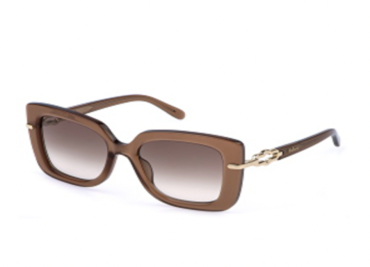 Amberley Square Sunglasses, Bio Acetate, Light Browm