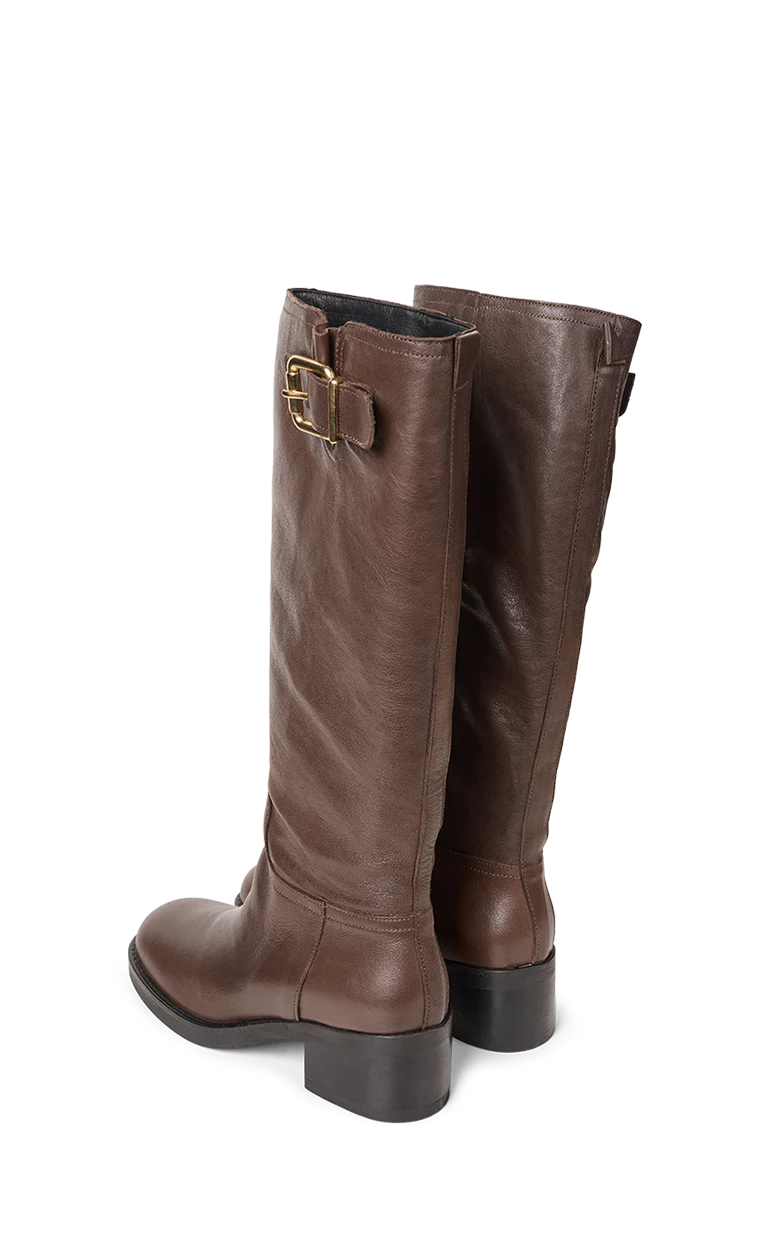 Lång stövlar, brun